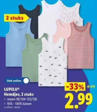 Promotie: Hemdjes