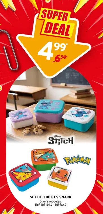 Offre: Set de 3 boites snack