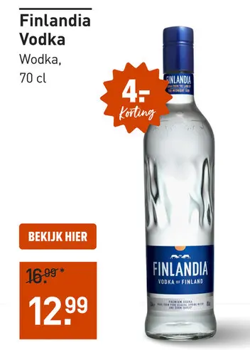 Aanbieding: Finlandia Vodka 70CL