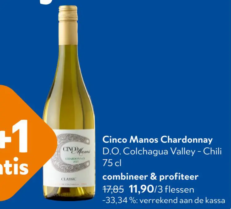 Promotie: Cinco Manos Chardonnay