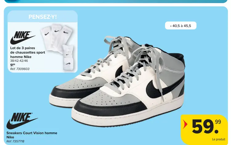 Offre: Sneakers Court Vision homme