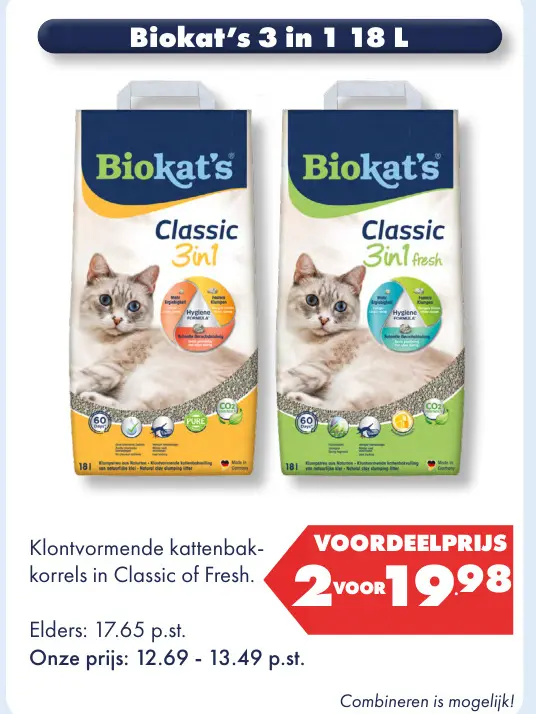 Aanbieding: Biokat's 3 in 1