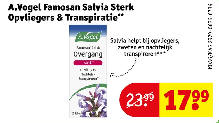 Aanbieding: A.Vogel Famosan Salvia Sterk Opvliegers & Transpiratie