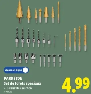 Offre: Set de forets spéciaux