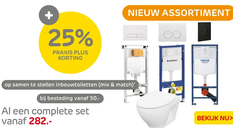 Aanbieding: Inbouwtoiletten