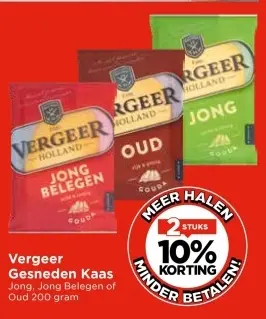 Aanbieding: Vergeer Gesneden Kaas