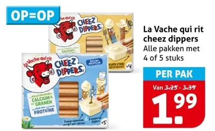Aanbieding: La Vache qui rit cheez dippers