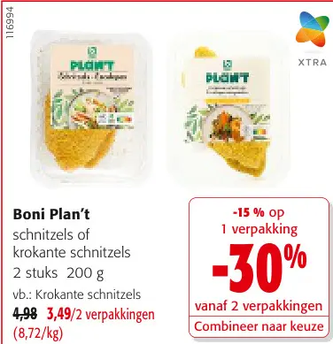Promotie: Schnitzels of krokante schnitzels