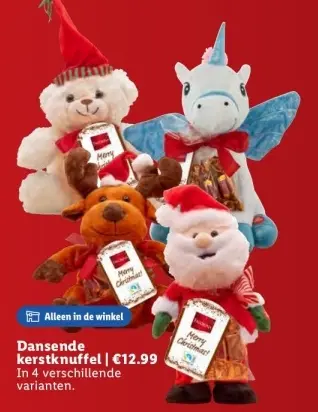 Aanbieding: Dansende kerstknuffel
