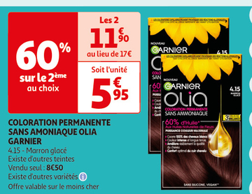 Aanbieding: COLORATION PERMANENTE SANS AMONIAQUE OLIA