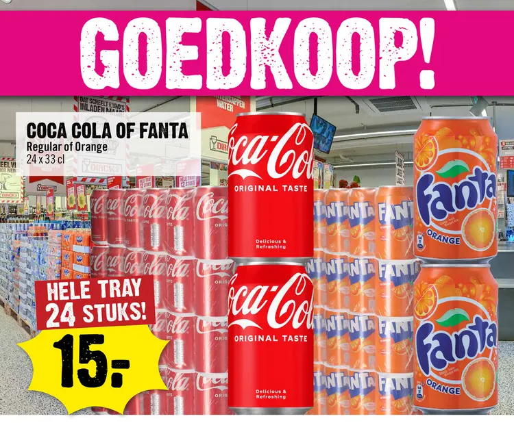 Aanbieding: Coca Cola of Fanta