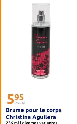 Offre: Brume pour le corps Christina Aguilera