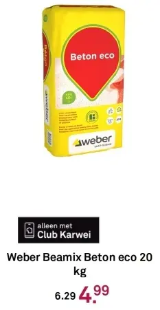 Aanbieding: Beamix Beton eco 20 kg