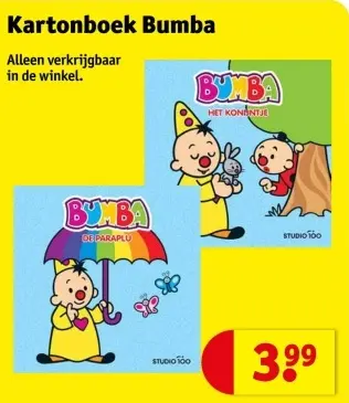 Promotie: Kartonboek Bumba