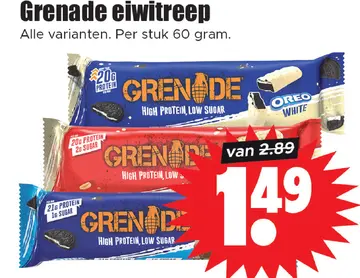Aanbieding: Grenade eiwitreep