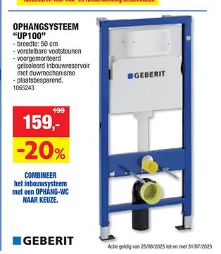 Aanbieding: Ophangsysteem "up100"