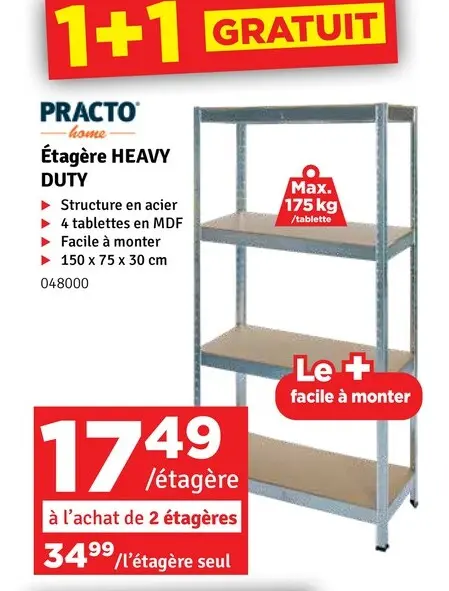 Offre: Étagère HEAVY DUTY