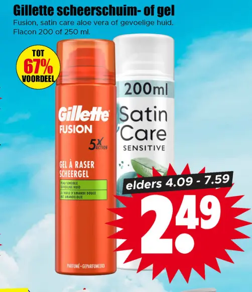 Aanbieding: Scheerschuim- of gel