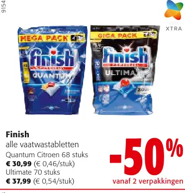 Promotie: Finish alle vaatwastabletten