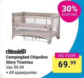 Aanbieding: Campingbed Glory Tiramisu