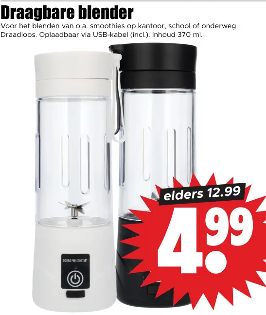 Aanbieding: Draagbare blender