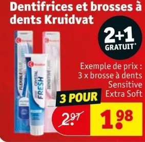 Offre: Dentifrices et brosses à dents