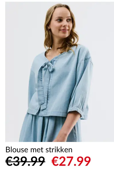 Promotie: Blouse met strikken