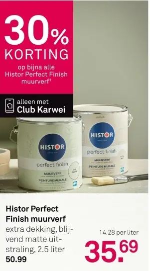 Aanbieding: Perfect Finish muurverf