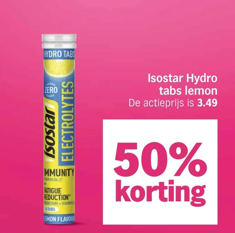 Aanbieding: Isostar Hydro tabs lemon & Alle Nestlé kids
