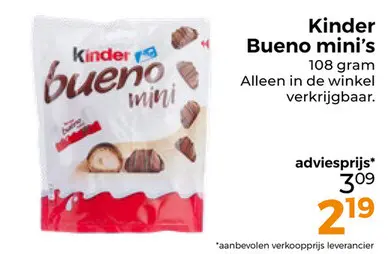 Aanbieding: Bueno mini's