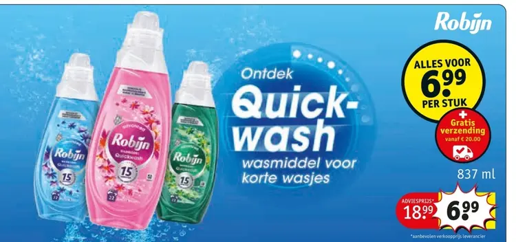 Aanbieding: Quick-wash wasmiddel