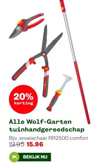 Aanbieding: Alle Wolf-Garten tuinhandgereedschap