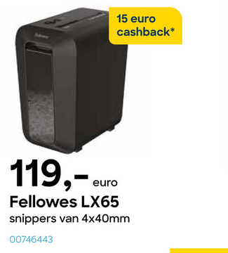 Aanbieding: Fellowes LX65