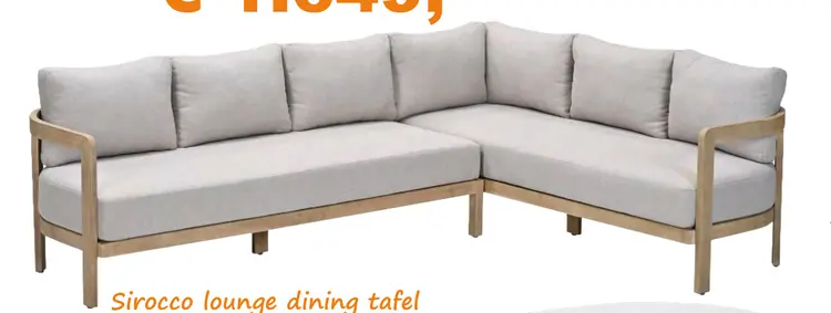 Aanbieding: Sirocco lounge dining set