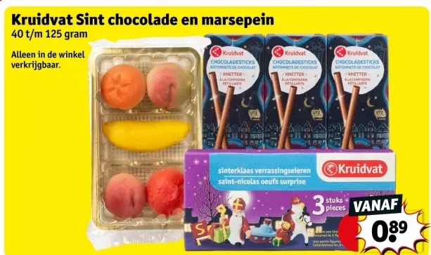 Aanbieding: Sint chocolade en marsepein