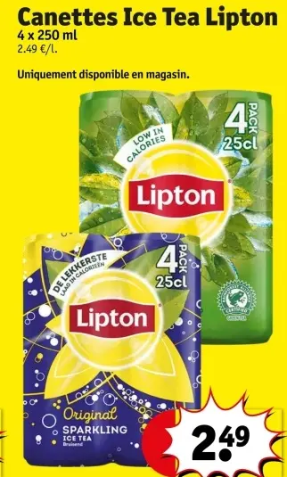 Offre: Ice Tea Lipton