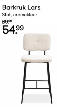 Aanbieding: Barkruk Lars - crème