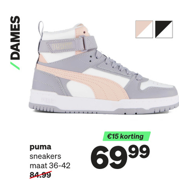 Aanbieding: Puma RBD Game Sneakers wit Synthetisch