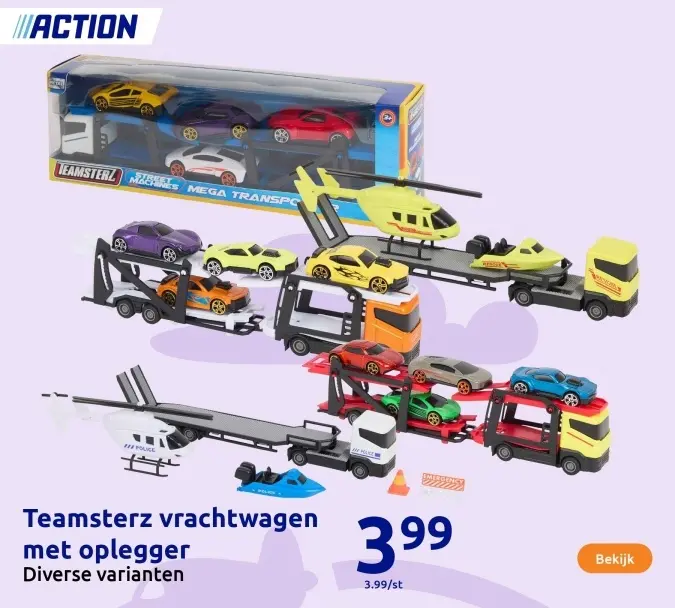 Aanbieding: Teamsterz vrachtwagen met oplegger