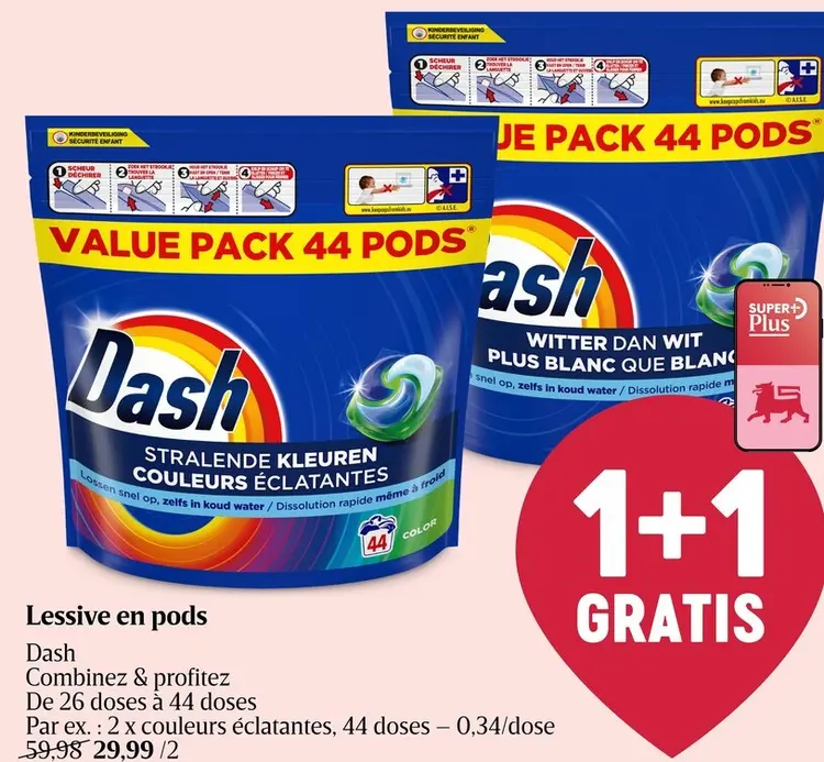 Offre: Lessive en pods