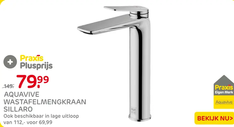Aanbieding: Wastafelmengkraan Sillaro