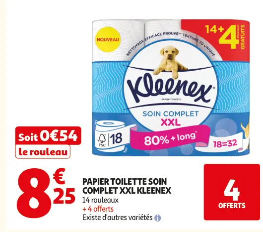 Offre: Papier toilette soin complet xxl