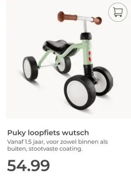 Aanbieding: Puky loopfiets wutsch