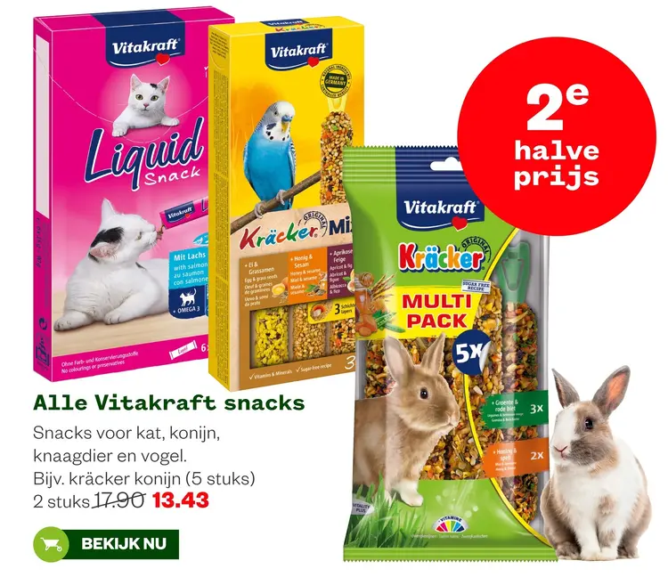 Aanbieding: Alle Vitakraft snacks