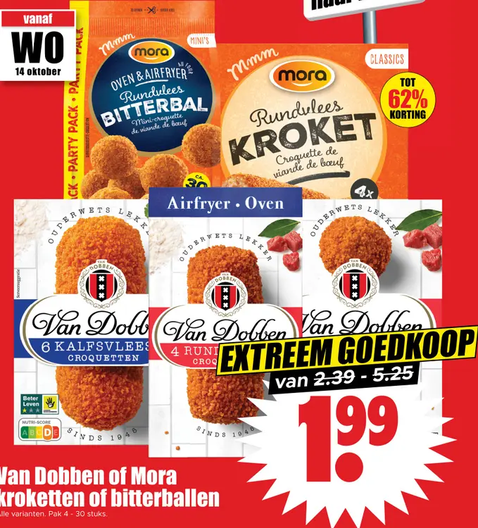 Aanbieding: Kroketten of bitterballen