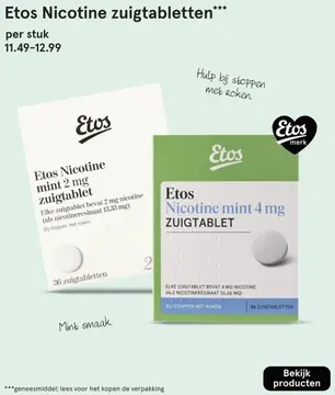 Aanbieding: Nicotine zuigtabletten