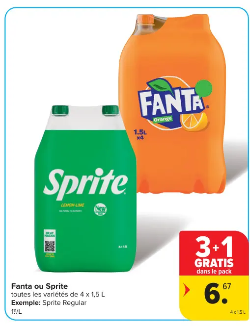 Offre: Fanta ou Sprite