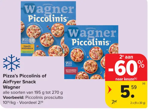 Promotie: Pizza's Piccolinis of AirFryer Snack