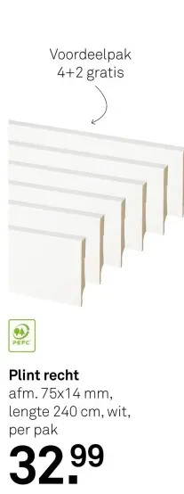 Aanbieding: Plint recht