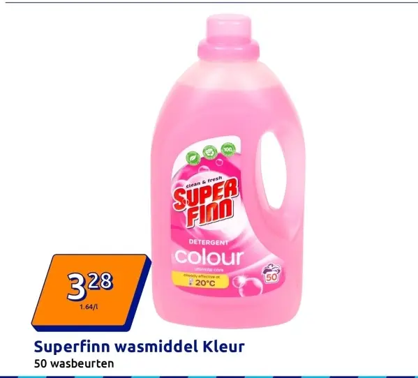 Promotie: Superfinn wasmiddel Kleur